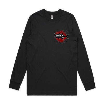 Unisex red splatter long sleeve (men’s sizing) Thumbnail