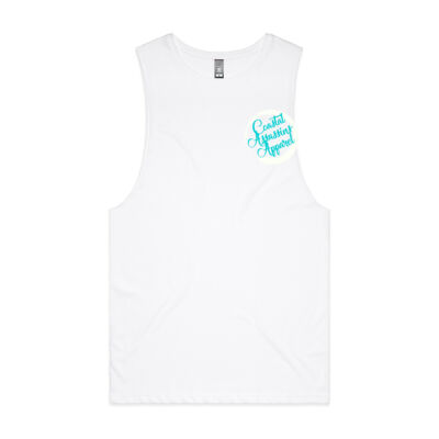 Unisex turquoise tank (men’s sizing) Thumbnail