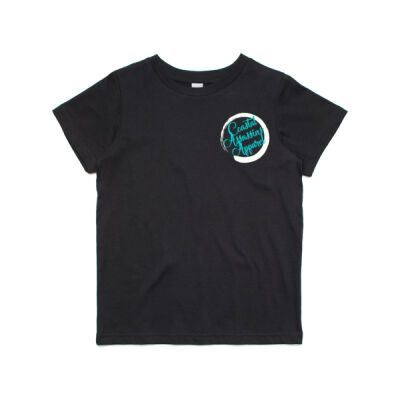 Unisex turquoise tee kids  Thumbnail