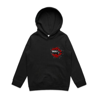 Unisex red splatter hoody kids  Thumbnail