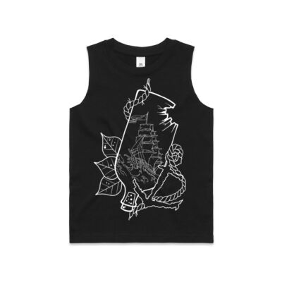 Ship in a bottle unisex kids tank  Thumbnail