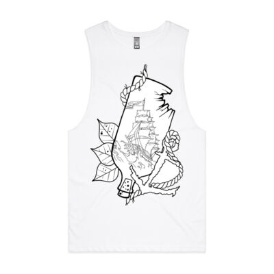 Ship in a bottle unisex Tank (men’s sizing) Thumbnail