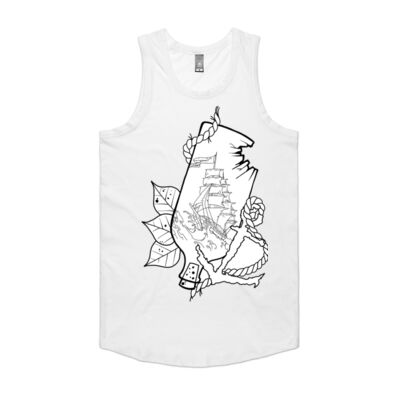 Ship in a bottle men’s singlet Thumbnail