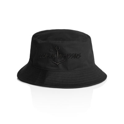 Black Coastal Assassins Anchor Bucket Hat Thumbnail